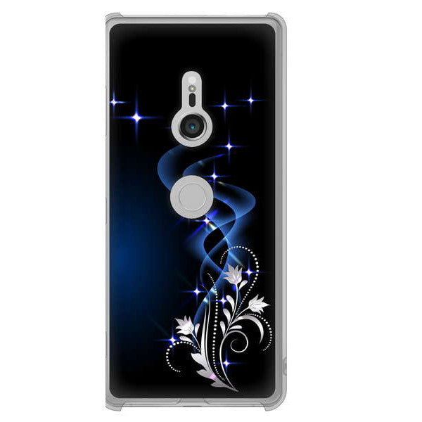 Xperia XZ3 SOV39 au 1278 華より昇る流れ ハードケース 背面印刷