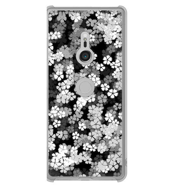 Xperia XZ3 SOV39 au 1332 夜桜 ハードケース 背面印刷