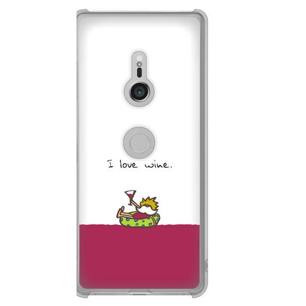 Xperia XZ3 SOV39 au IA811 ワインの神様 ハードケース 背面印刷