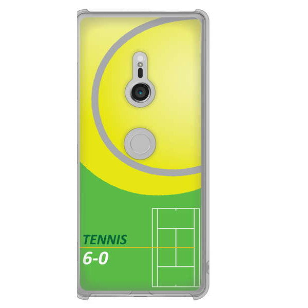 Xperia XZ3 SOV39 au IB920 TENNIS ハードケース 背面印刷