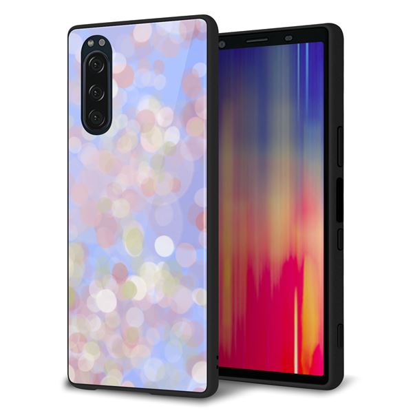 Xperia 5 SOV41 au 強化ガラス&TPUスマホケース ガラプリ【YJ293 デザイン】