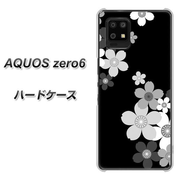 AQUOS zero6 1334 桜のフレーム ハードケース 背面印刷