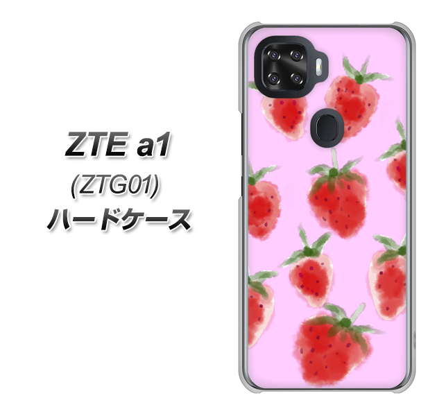 ZTE a1 ZTG01 au YJ180 イチゴ 水彩180 ハードケース 背面印刷