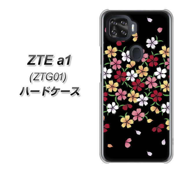 ZTE a1 ZTG01 au YJ323 和柄 なでしこ ハードケース 背面印刷