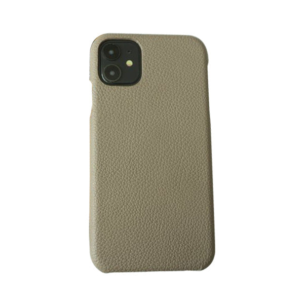 iPhone 18 Pro スマホケース ハードケース 姫路レザー シュリンクレザー ナチュラルカラー