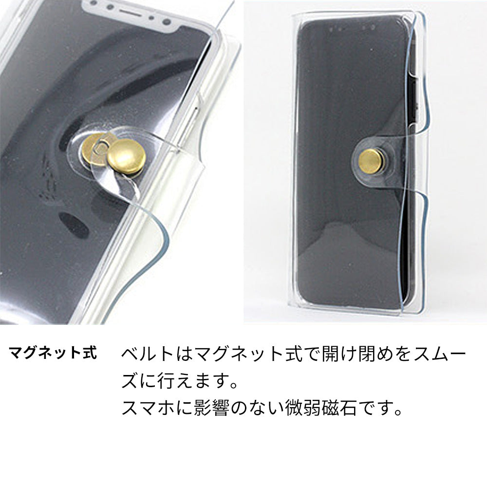 iPhone 18 Pro ビニール素材のスケルトン手帳型ケース　クリア