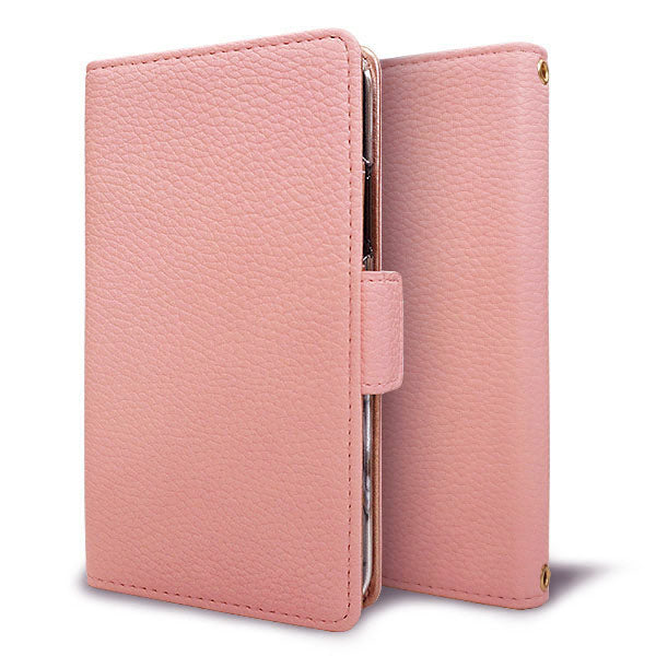 Xperia 10 VI SOG14 au スマホショルダー 手帳型 くすみカラー ミラー スタンド機能付 耐衝撃