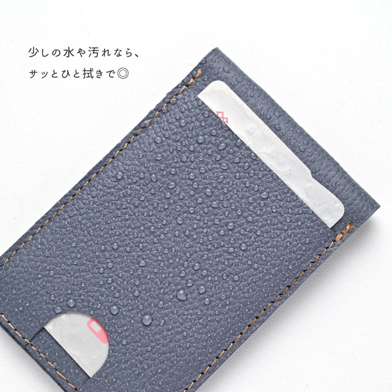 MagSafe対応 スタンド型ウォレット 【 シュリンクレザー 】 スマホスタンド スマートウォレット ミニ財布 本革