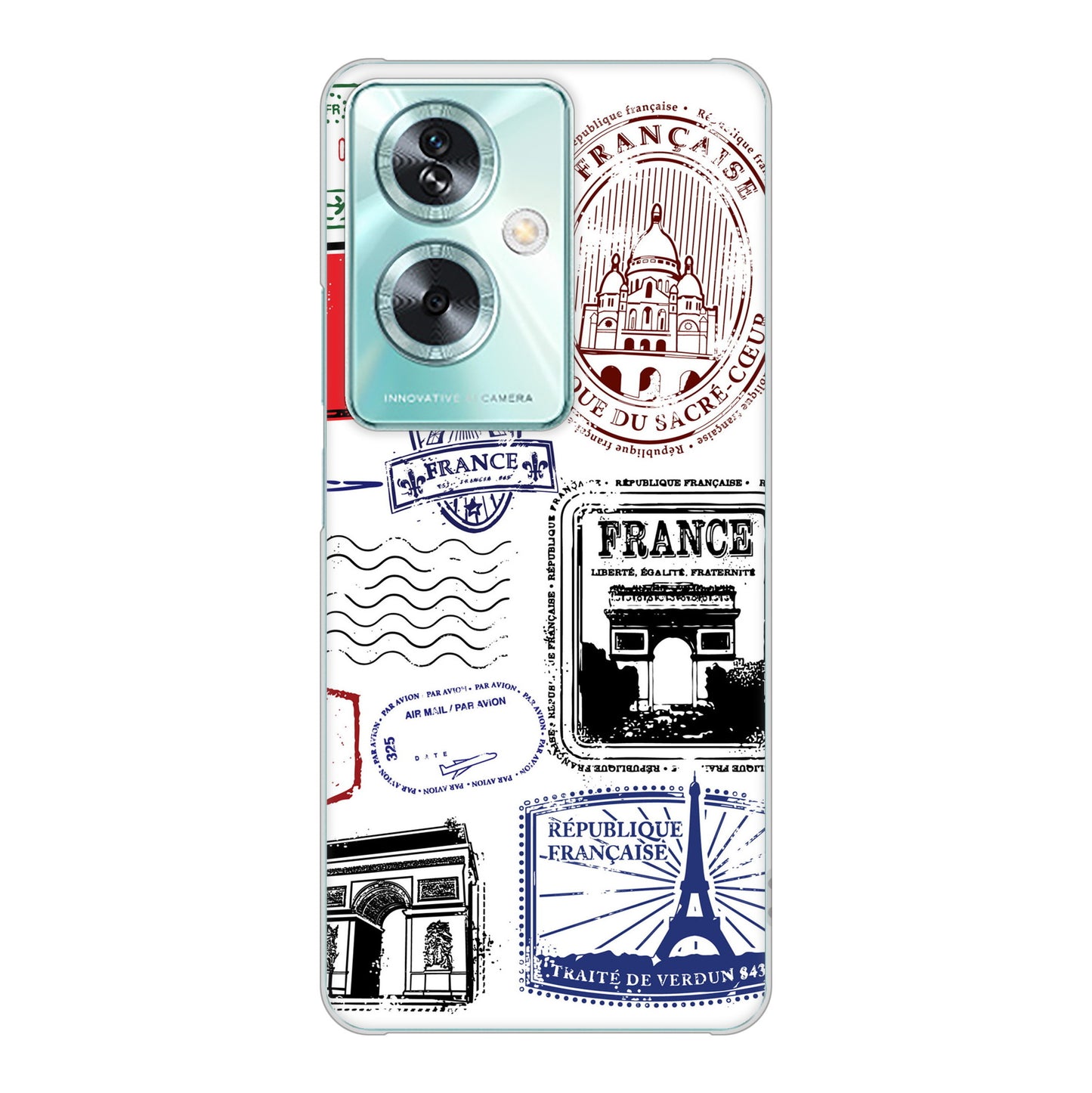 OPPO A79 5G A303OP Y!mobile LOVE フランス ハードケース 背面印刷