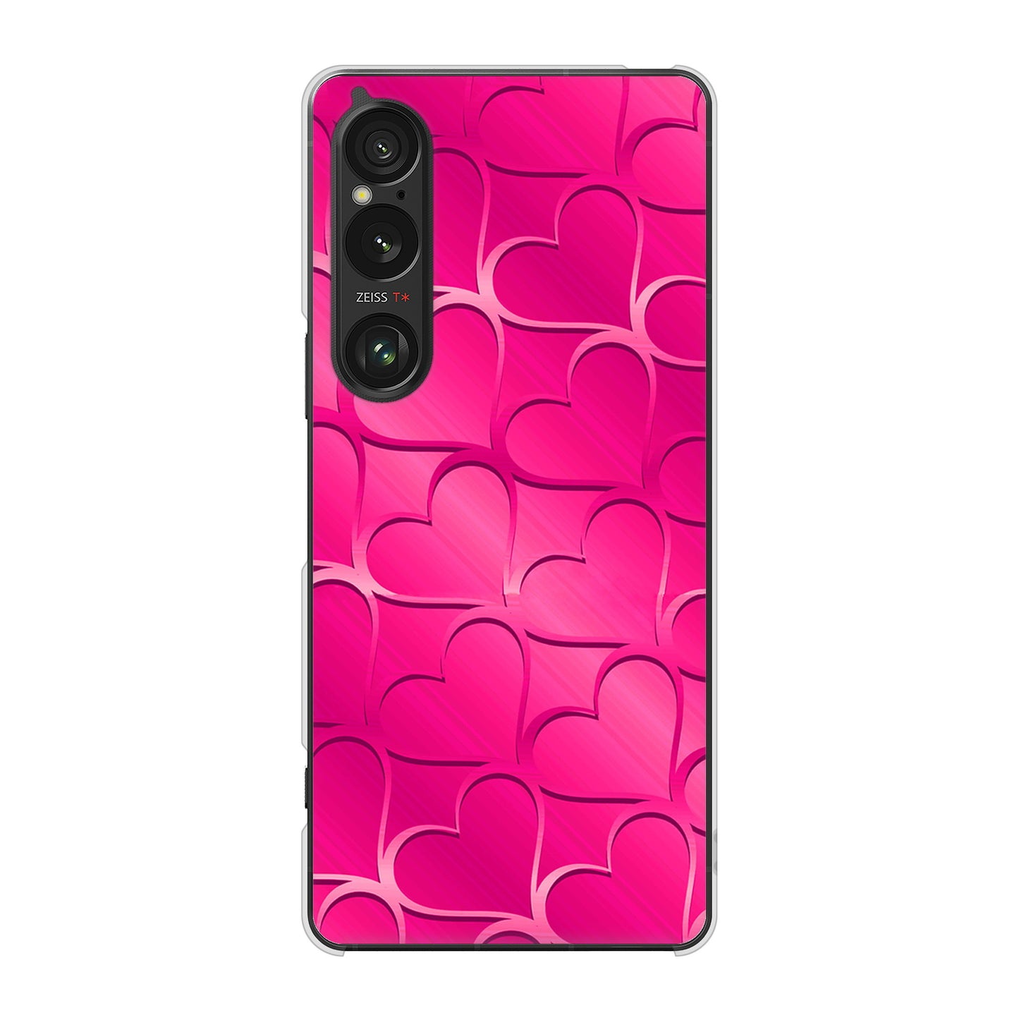 Xperia 1 VI A401SO SoftBank かくれハート ハードケース 背面印刷