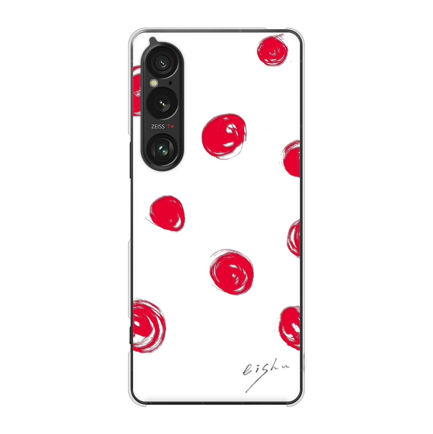 Xperia 1 VI A401SO SoftBank 大野詠舟 手描きシンプル ハードケース 背面印刷