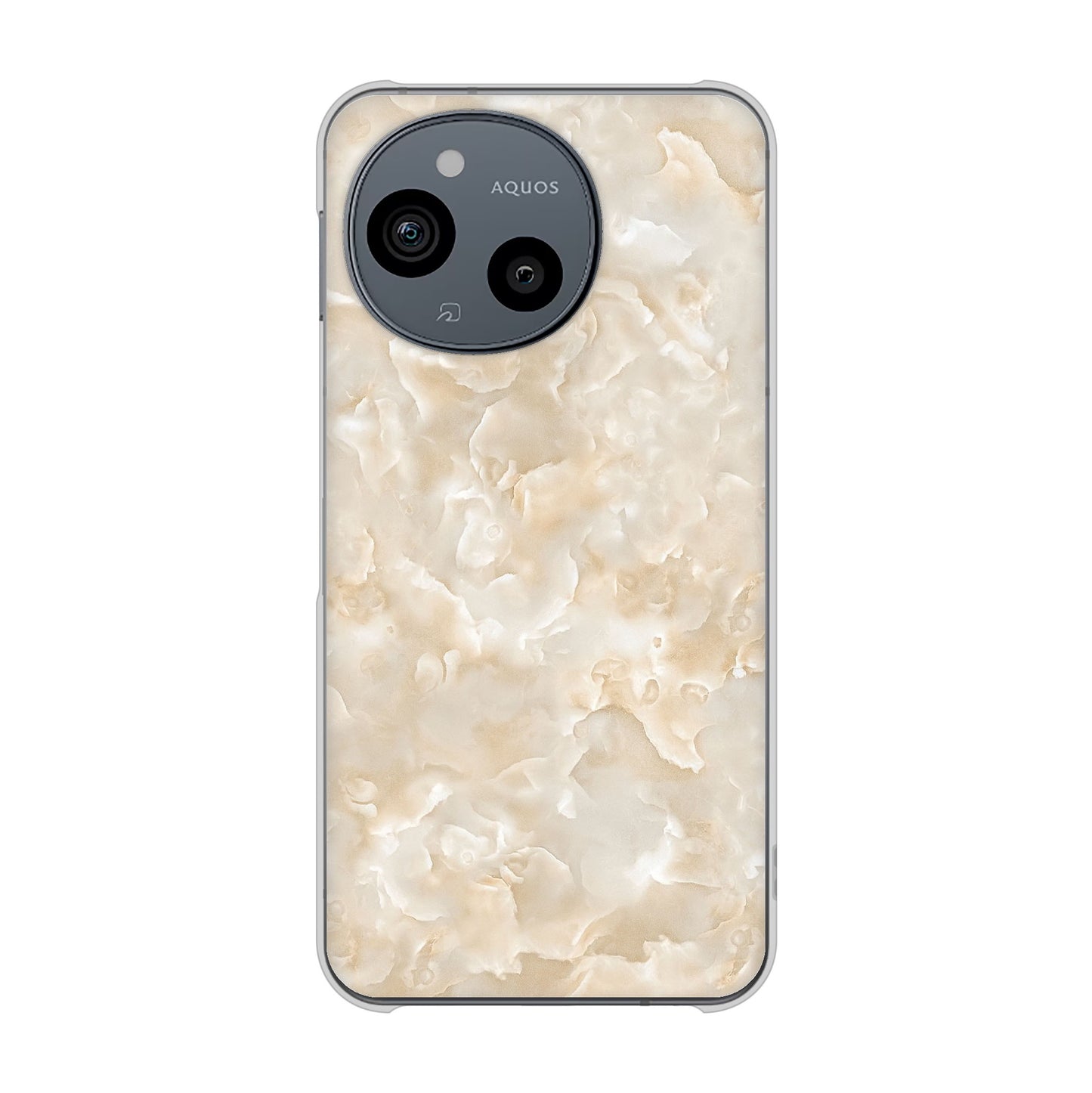 AQUOS sense9 A405SH SoftBank 大理石BK ハードケース 背面印刷