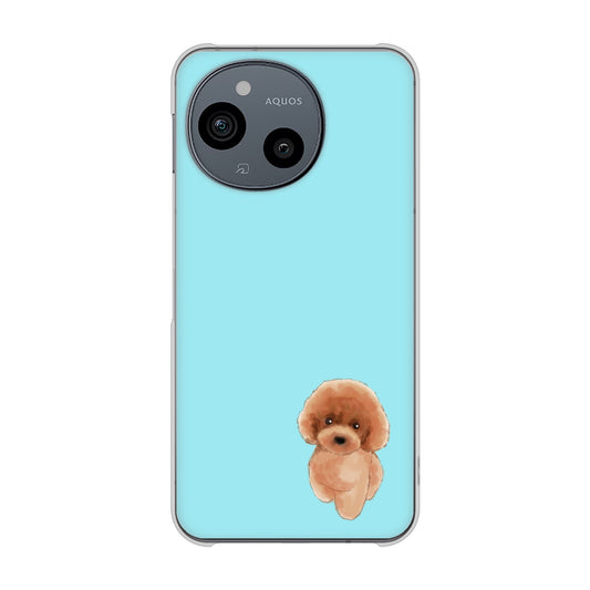 AQUOS sense9 A405SH SoftBank トイプードルレッド ハードケース 背面印刷