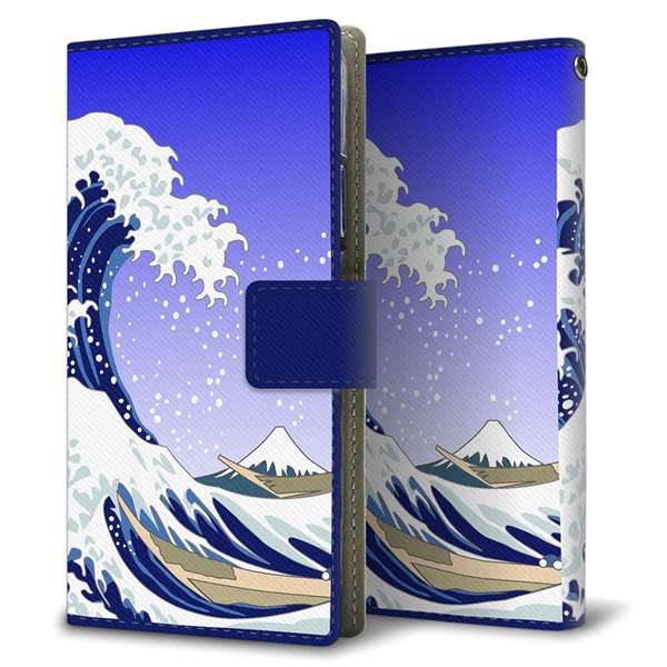 iPhone 18 Pro 625 波に富士 薄型スリム プリント手帳型ケース