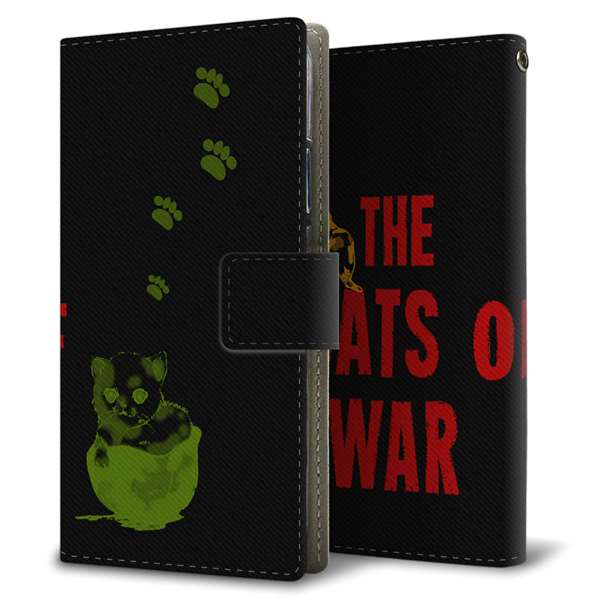iPhone 18 Pro THE CATS OF WAR 薄型スリム プリント手帳型ケース