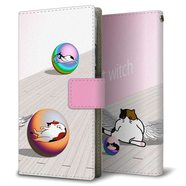iPhone 18 Pro YA943 CAT WITCH 薄型スリム プリント手帳型ケース