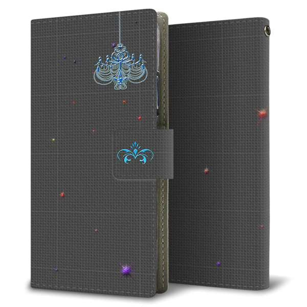 iPhone 18 Pro YB809 シャンデリア 薄型スリム プリント手帳型ケース