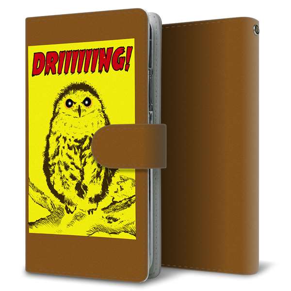 iPhone 18 Pro Max アウル 通常型 プリント手帳型ケース