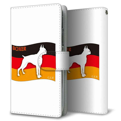 Google Pixel 8a ドイツ国旗と犬 通常型 プリント手帳型ケース