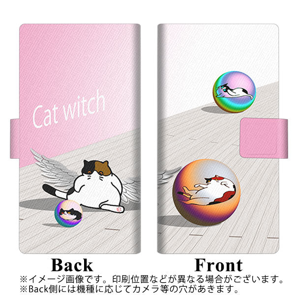 iPhone 18 Pro YA943 CAT WITCH 薄型スリム プリント手帳型ケース