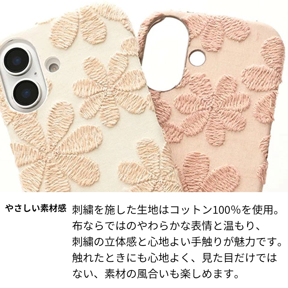 iPhone 18 Pro Max ラテフラワー 刺繍 花柄 まるっと全貼りハードケース スマホケース
