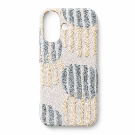 AQUOS R8 pro A301SH SoftBank 北欧 サークル ストライプ 刺繍 まるっと全貼りハードケース スマホケース