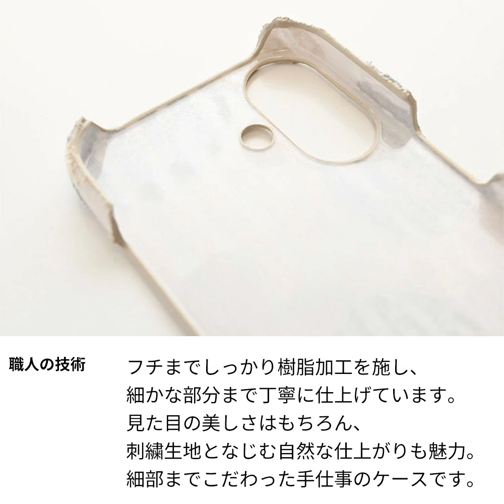 iPhone 18 Pro Max 北欧 サークル ストライプ 刺繍 まるっと全貼りハードケース スマホケース