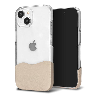 iPhone 7 ちょいまる シュリンク姫路レザー 透明クリアケース スマホショルダー