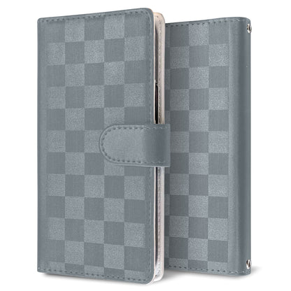 Redmi Note 10 JE XIG02 au かくれ市松模様 手帳型ケース 耐衝撃