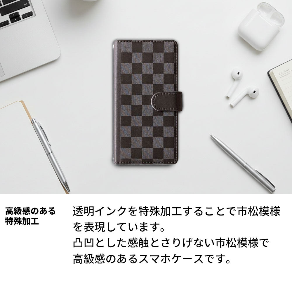 iPhone 18 Pro かくれ市松模様 手帳型ケース 耐衝撃