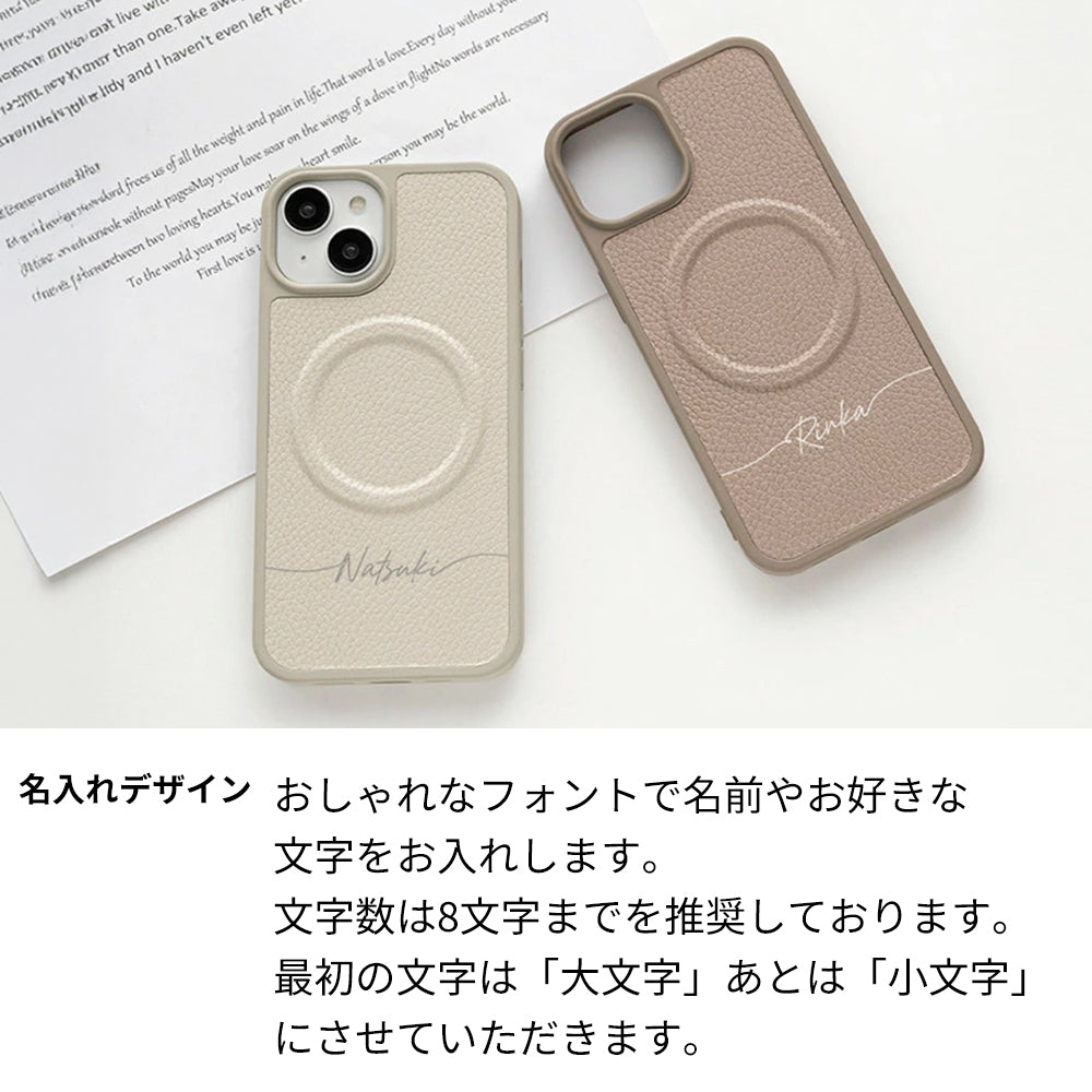 iPhone13 Simple 名入れ MagSafe対応 カラーリアケース マグネット スマホケース
