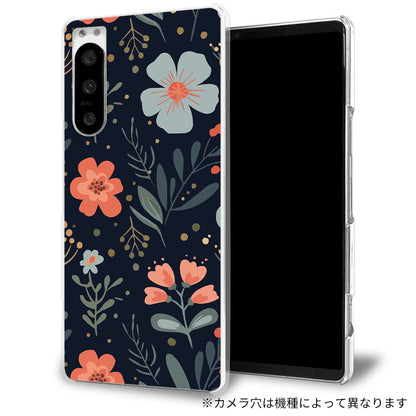 iPhone 6s 北欧風花柄 大人かわいい 透明クリアハードケース