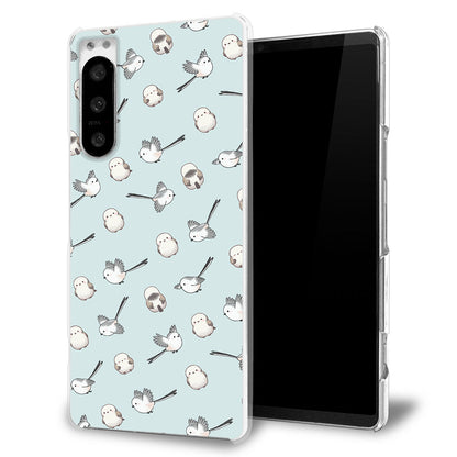 Xperia 5 III A103SO SoftBank シマエナガとかわいい時間 透明クリアハードケース