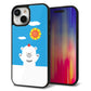 iPhone 15 強化ガラス＆TPUスマホケース ガラプリ【TA017 夏くま】