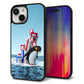 iPhone 15 強化ガラス＆TPUスマホケース ガラプリ【XA805 人気者は辛い…】