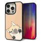 iPhone 15 Pro 強化ガラス＆TPUスマホケース ガラプリ【HA292 むぎゅっとチワワ】
