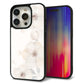 iPhone 15 Pro 強化ガラス＆TPUスマホケース ガラプリ【SC952 ドゥ・フルール（セピア）】
