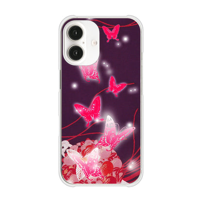 iPhone 16 バタフライ ハードケース 背面印刷