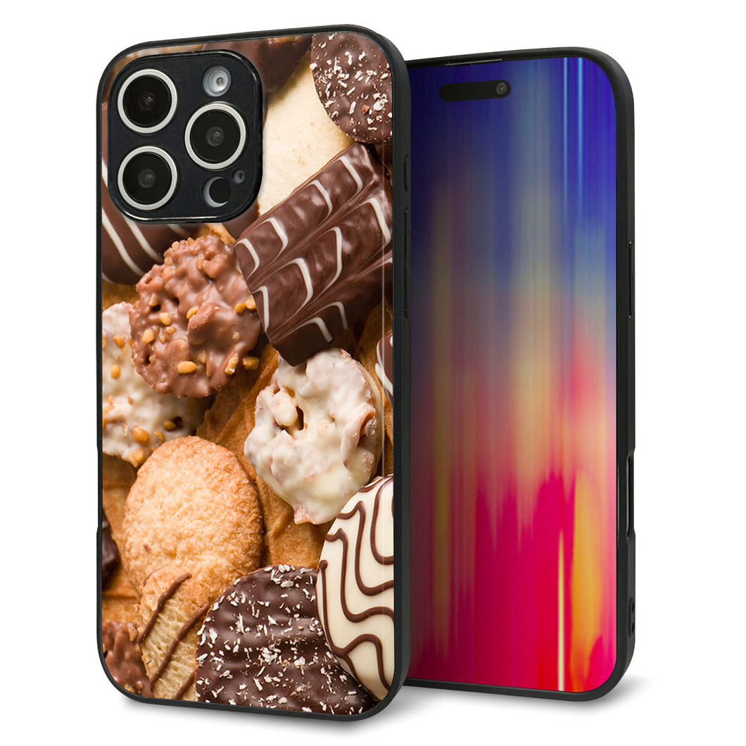 iPhone 16 Pro Max 強化ガラス＆TPUスマホケース ガラプリ【442 クッキー mix】