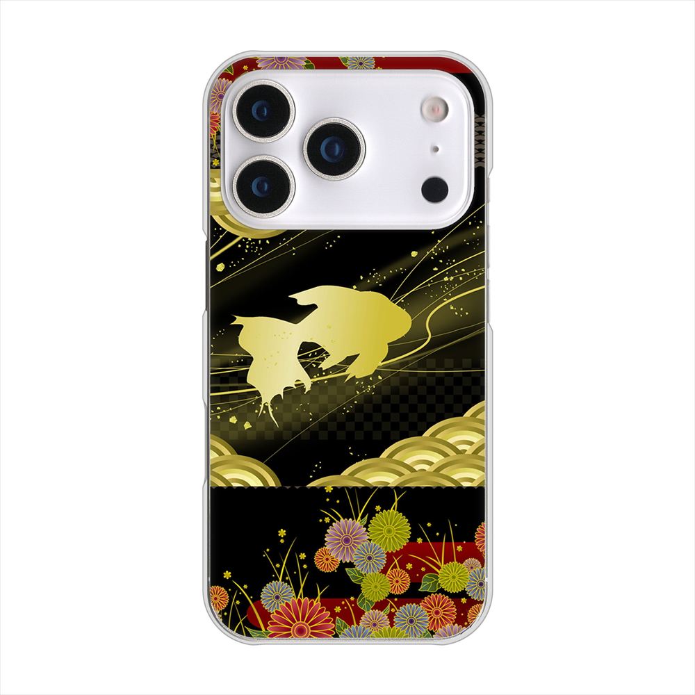 iPhone 18 Pro 高画質仕上げ 背面印刷 ハードケース 【174 天の川の金魚】