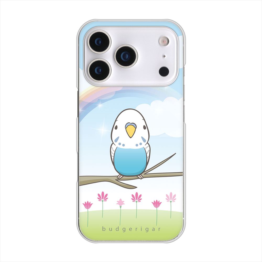 iPhone 18 Pro 高画質仕上げ 背面印刷 ハードケースセキセイインコ