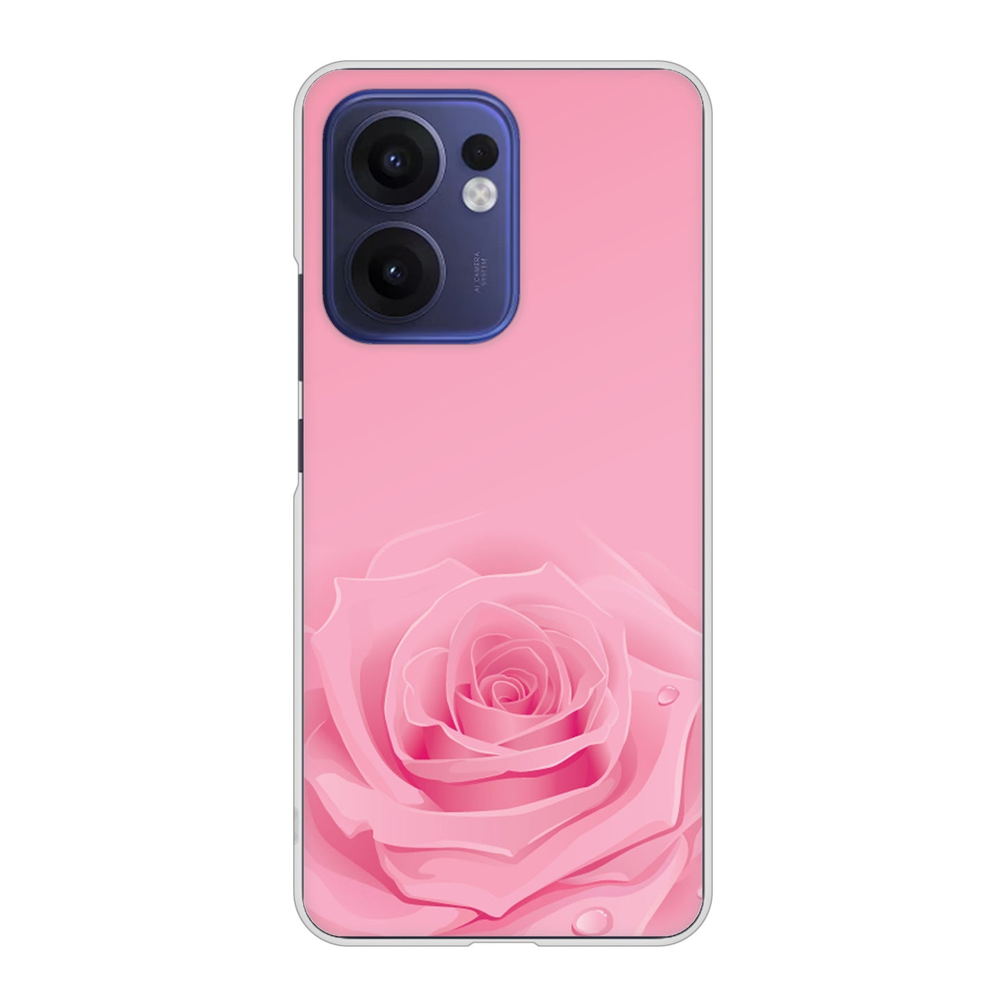 OPPO Reno13 A OPG05 UQ mobile バラ ハードケース 背面印刷