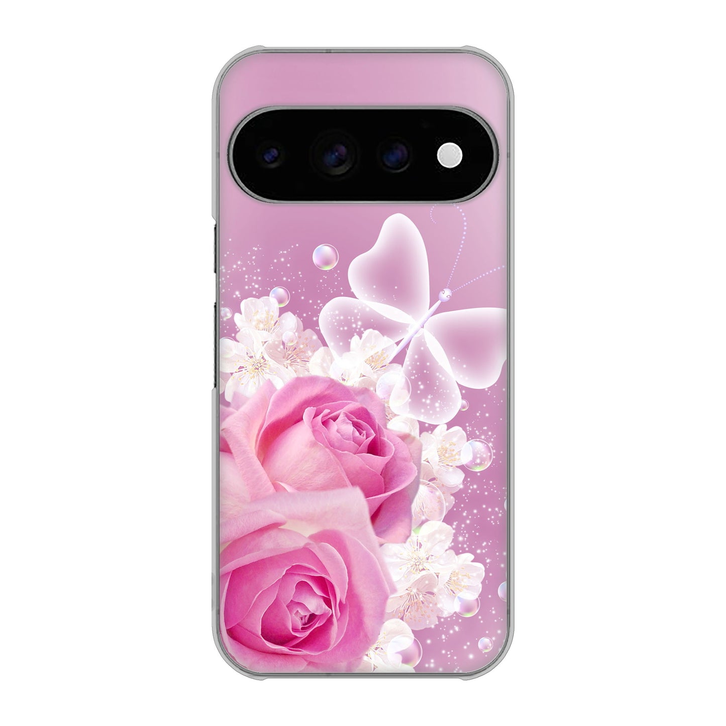 Google Pixel 11 Pro ロマンチックなバラ ハードケース 背面印刷