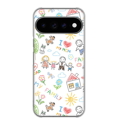 Google Pixel 11 Pro XL カップル＆ファミリー ハードケース 背面印刷