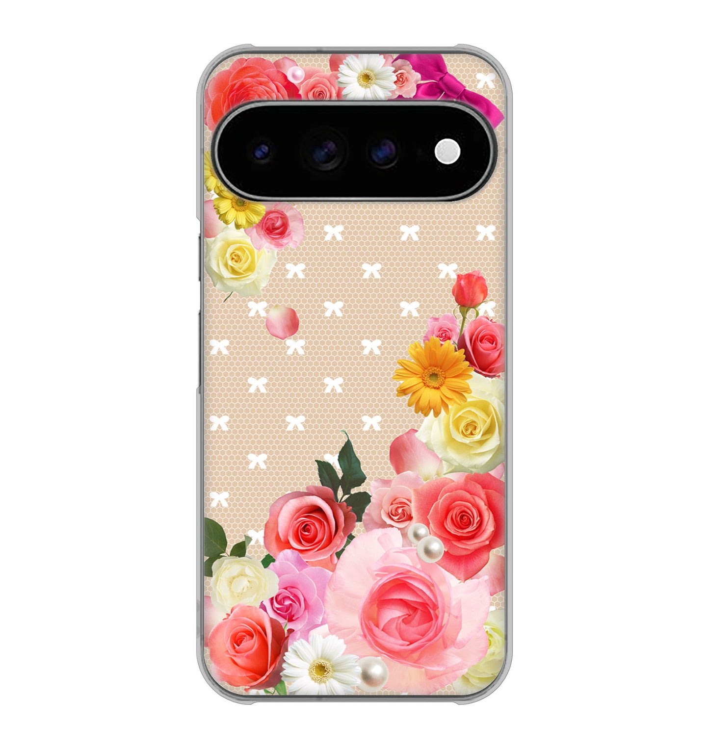 Google Pixel 11 Pro XL ロマンチックなバラ ハードケース 背面印刷