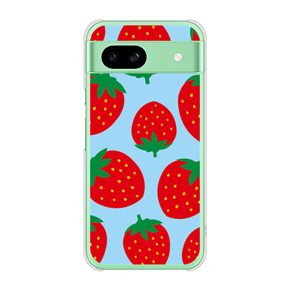 Google Pixel 8a 大きいイチゴ模様 ハードケース 背面印刷