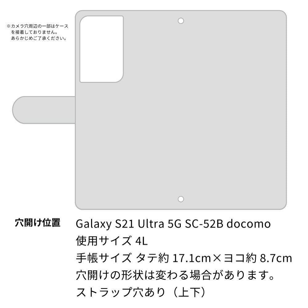 Galaxy S21 Ultra 5G SC-52B docomo 姫路レザー シュリンクレザー ファスナーポケット付き スマホケース 手帳型 本革 サイドマグネット スマホショルダー