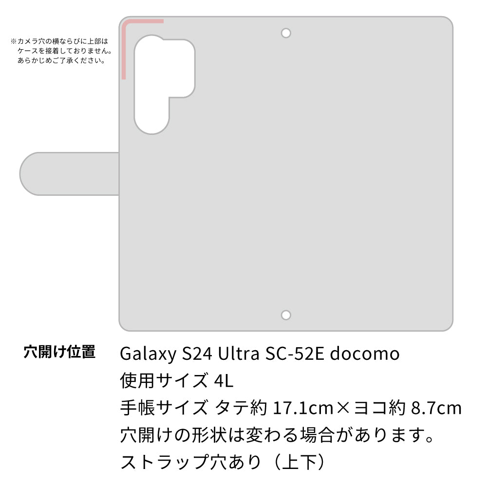 Galaxy S24 Ultra SC-52E docomo 北欧風花柄 大人かわいい プリント手帳型ケース 耐衝撃