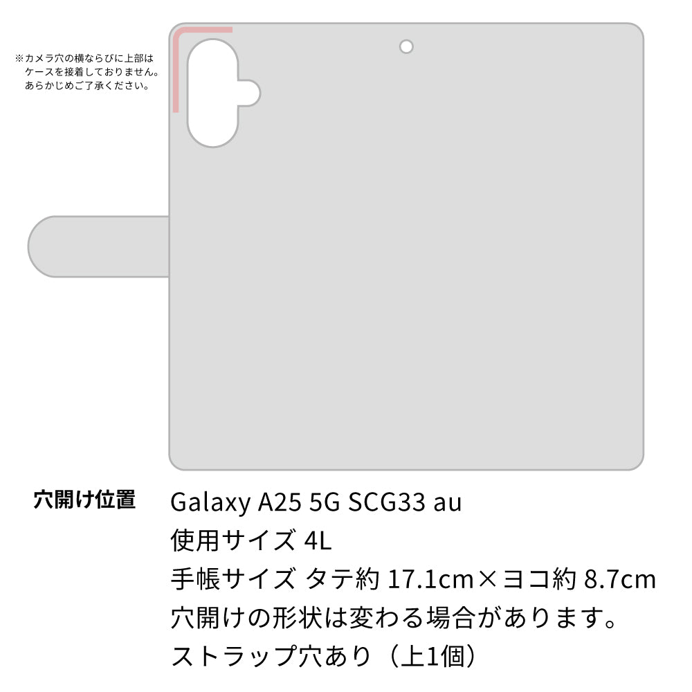 Galaxy A25 5G SCG33 au 魔法陣猫 通常型 プリント手帳型ケース