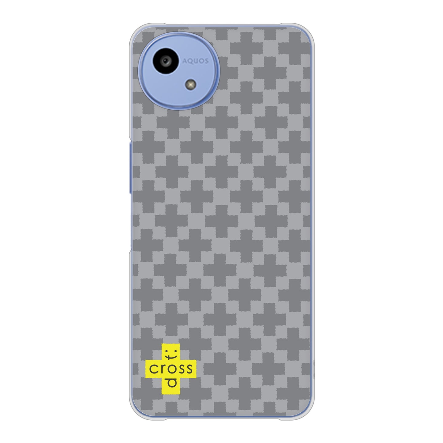 AQUOS wish5 SH-52F docomo クロスドット ハードケース 背面印刷